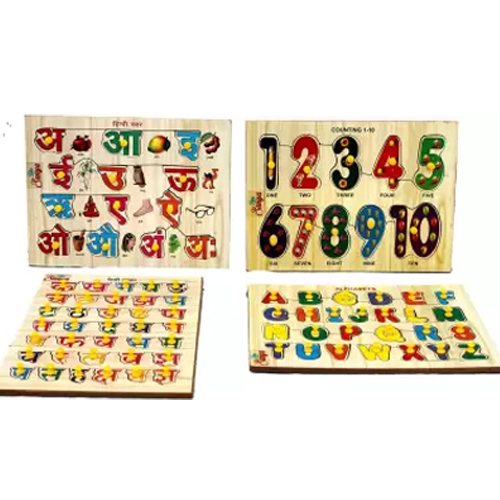 like sanya Six Wooden Set of Puzzles All Literacy and Jungle (150 Pieces)